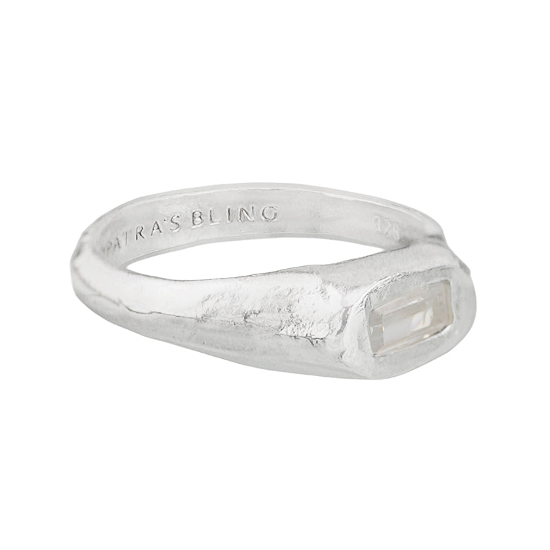 Filius Ring with Zircon - Sterling Silver