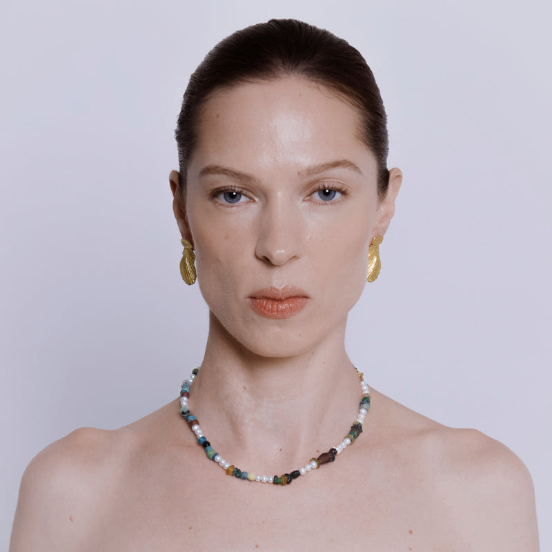 Khalili Necklace with Pearl - 18K Gold Plated