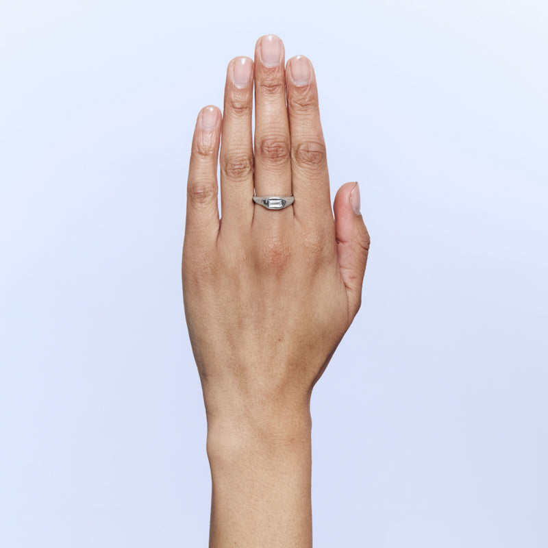 Filius Ring with Zircon - Sterling Silver