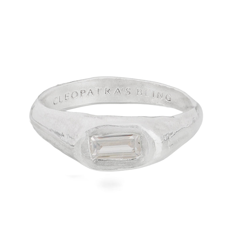 Filius Ring with Zircon - Sterling Silver