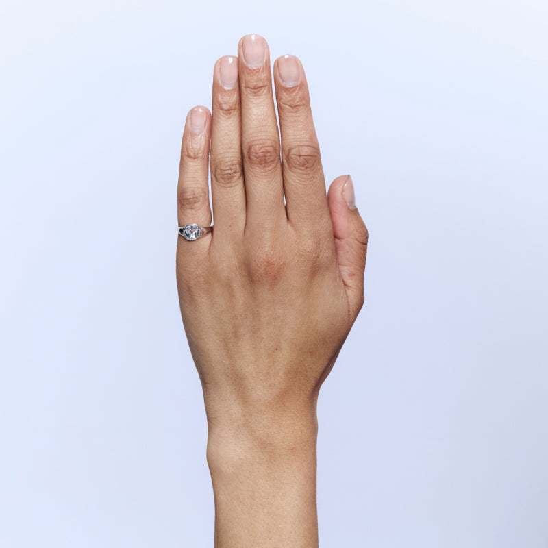 Gorgoneion Pinky Ring - Sterling Silver