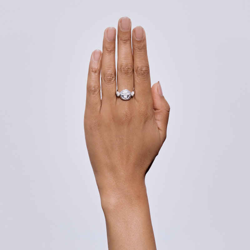Gorgoneion Guard Ring - Sterling Silver