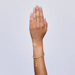 Suen Bracelet in Zircon - 18K Gold Plated