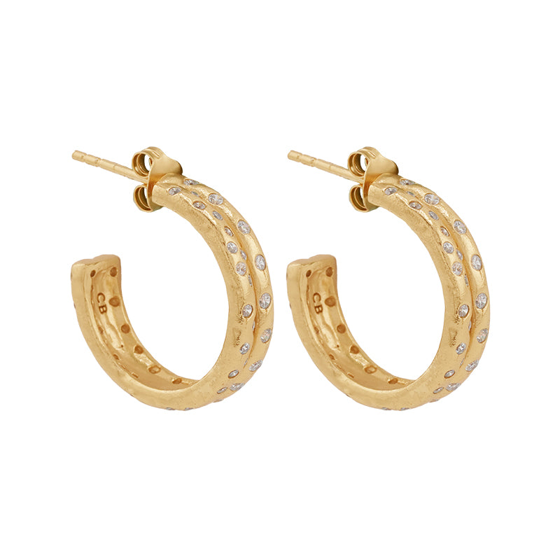 Gracchi Hoop Earrings - 18K Gold Plated