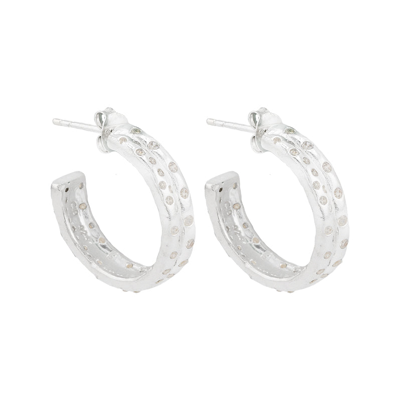 Gracchi Hoop Earrings - Sterling Silver