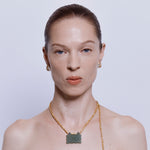 Nanshe Necklace in Jade - 18K Gold Plated