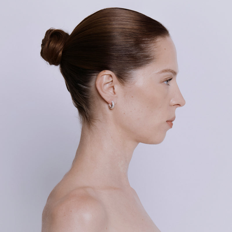 Fratelli Hoop Earrings - Sterling Silver