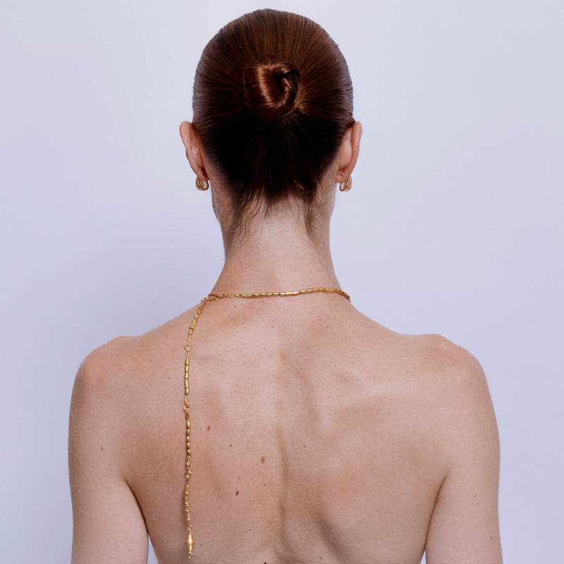 Nanshe Necklace in Jade - 18K Gold Plated