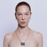 Nanshe Necklace in Jade - 18K Gold Plated