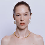 Suen Necklace in Zircon- 18K Gold Plated