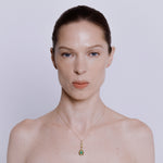 Sumbul Pendant with Emerald - Solid Gold
