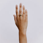 Tempus Ring with Agate - 18K Gold Plated