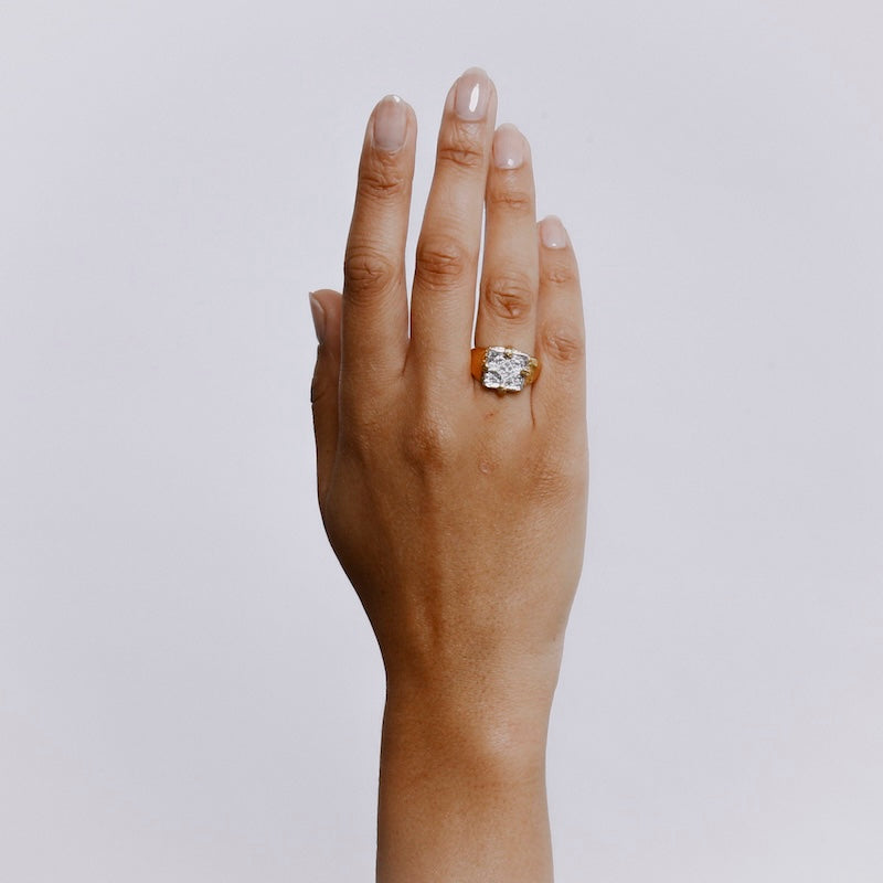 Parian Signet Ring - 18K Gold Plated