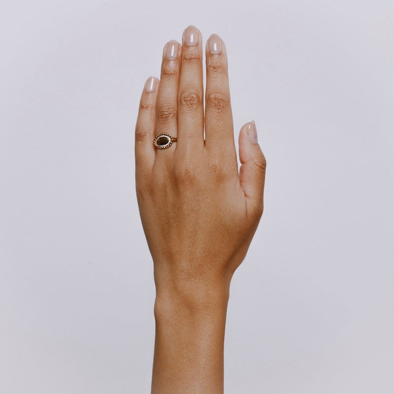 Atalante Ring with Diamond - Solid Gold