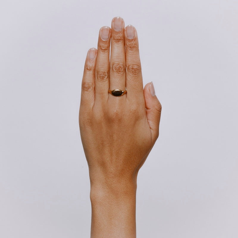 Ganymede Signet Ring - Solid Gold