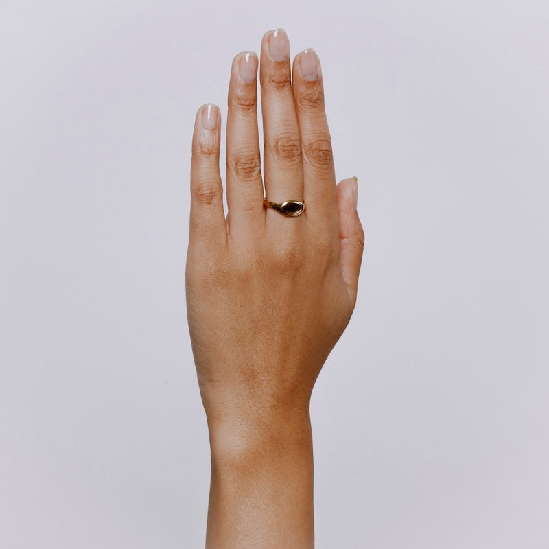 Ganymede Signet Ring - Solid Gold