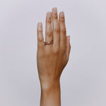 Harmonia Ring with Diamond - Solid Gold