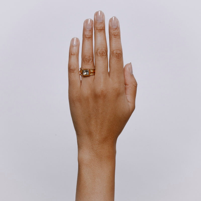 Iphis Ring with Sapphire - Solid Gold