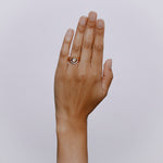 Pyrrha Ring with Diamond - Solid Gold