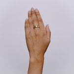 Selene Ring with Diamond - Solid Gold