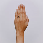 Venus Ring in Garnet - Solid Gold