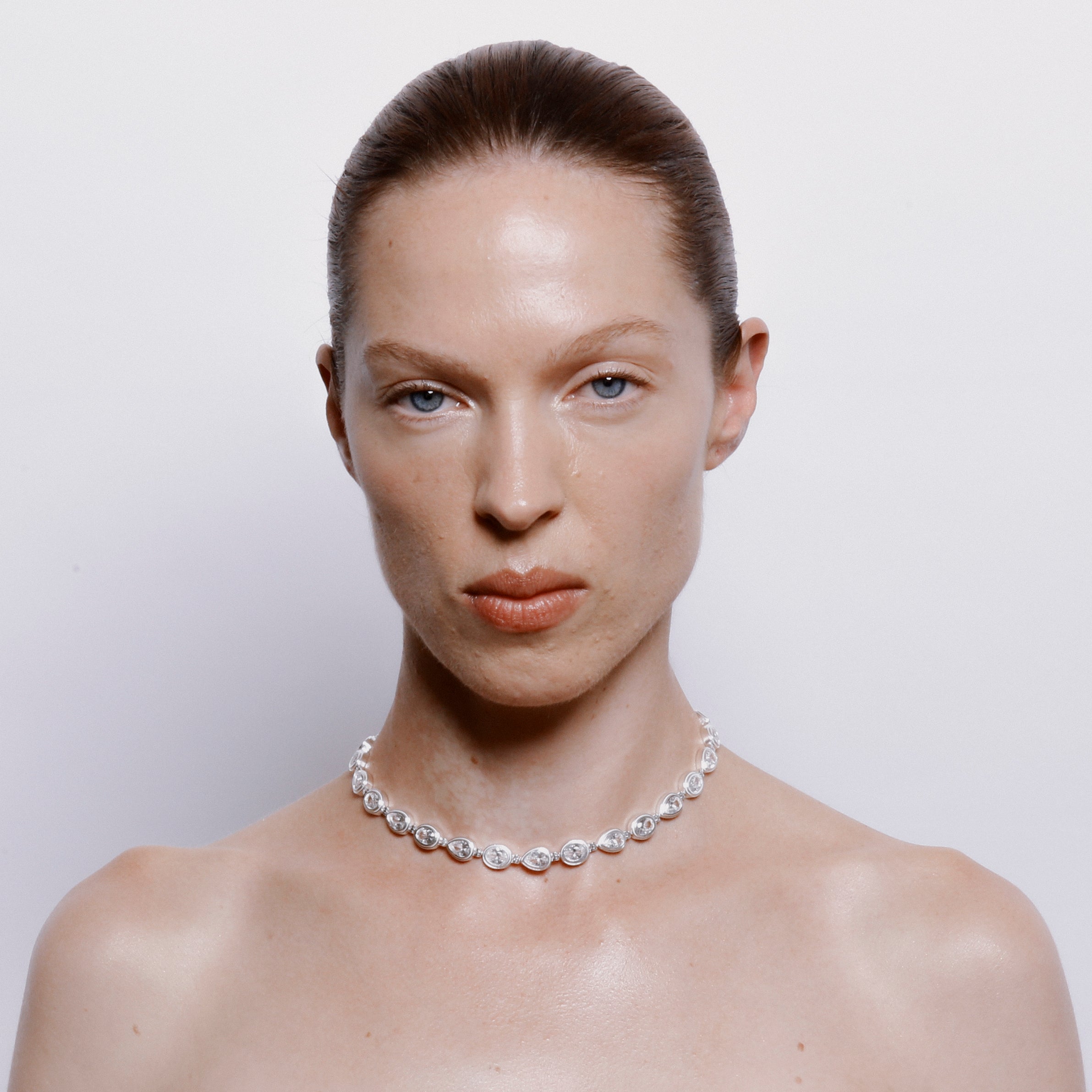Alembic Necklace in Zircon - Sterling Silver
