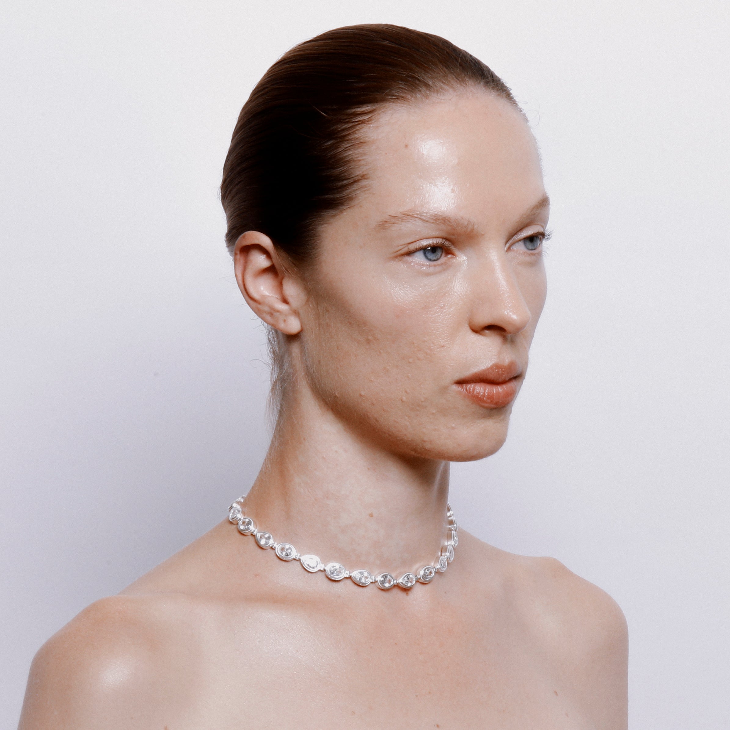 Alembic Necklace in Zircon - Sterling Silver