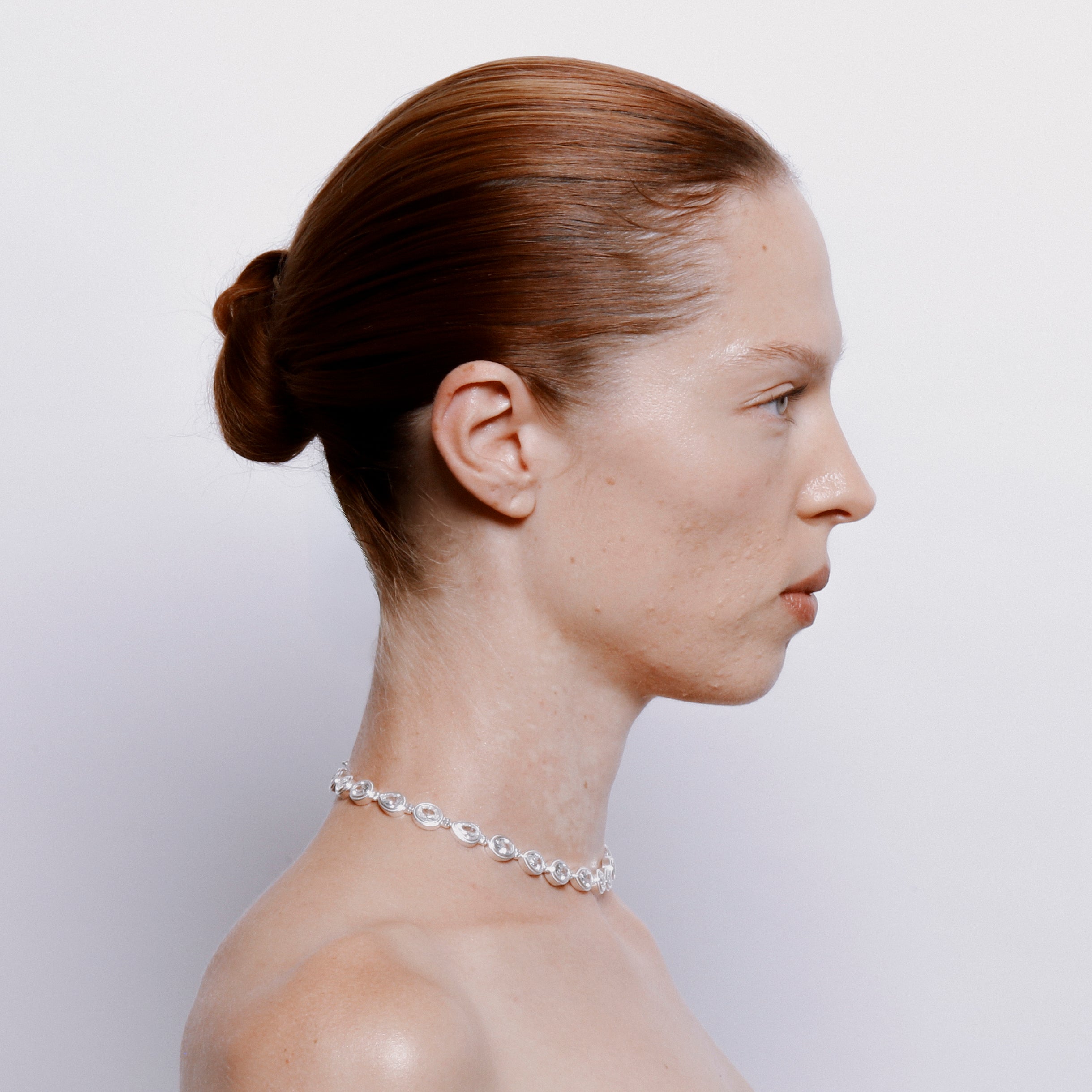 Alembic Necklace in Zircon - Sterling Silver