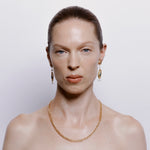 Carro Maxima Earrings with Garnet, Jade and Pearl - 18K Gold Plated