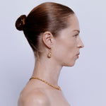 Utu Hoop Earrings in Citrine - 18K Gold Plated