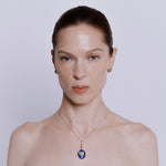 Lale Studs Earrings in Sapphire - Solid Gold