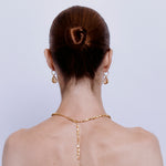 Suen Necklace in Zircon- 18K Gold Plated