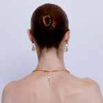Suen Necklace in Zircon- 18K Gold Plated