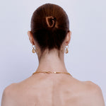 Suen Necklace in Zircon- 18K Gold Plated