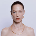 Suen Necklace in Zircon- 18K Gold Plated