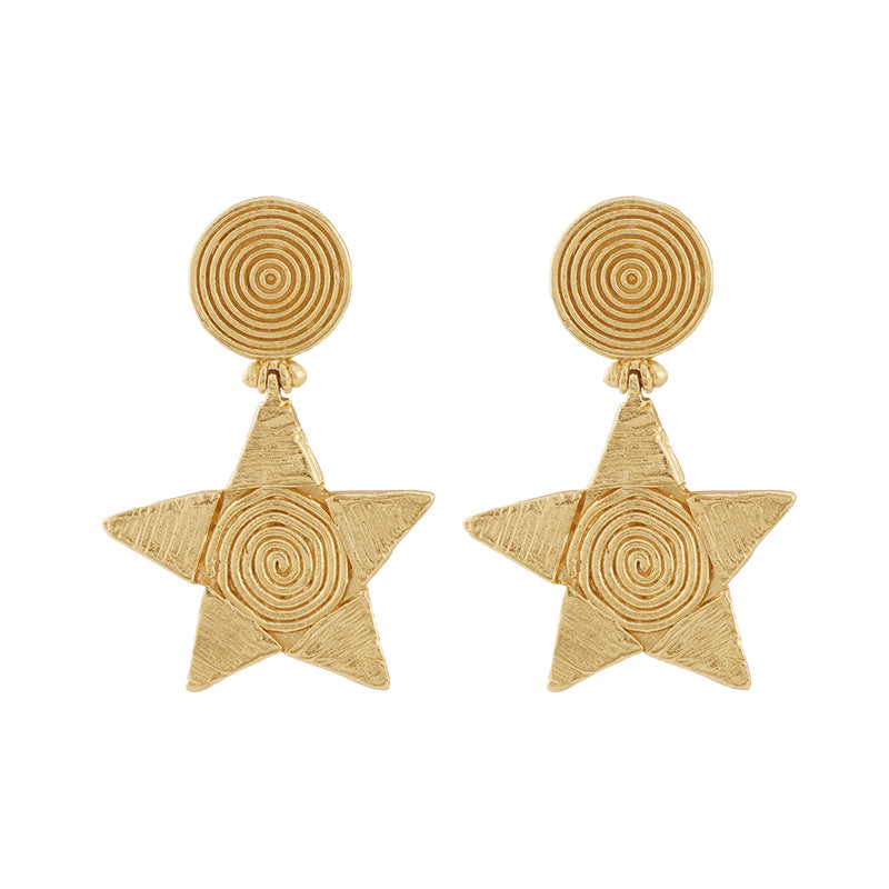 Lucretia Drop Earrings - 18K Gold Plated