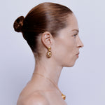 Utu Drop Earrings in Citrine - 18K Gold Plated