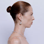 Ki Hoop Earrings in Citrine - Sterling Silver