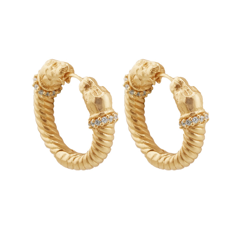 Borgia Hoop Earrings - 18K Gold Plated