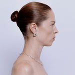 Ki Stud Earrings in Citrine - Sterling Silver