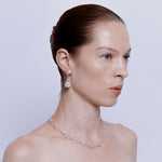 Utu Hoop Earrings in Citrine - Sterling Silver