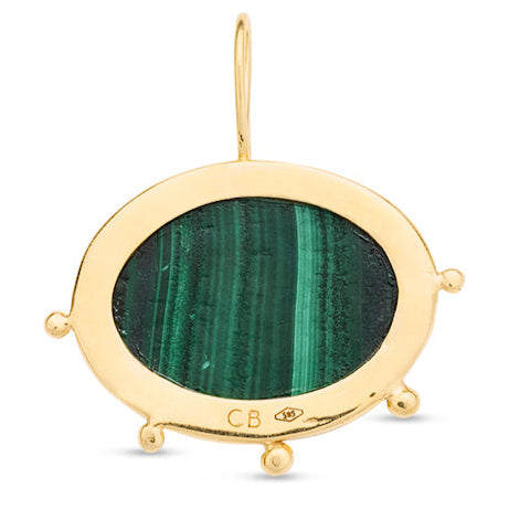 Hippolyta Pendant with Tsavorite Garnet - Solid Gold