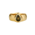 Censer Ring with Salt and Pepper Diamond - Solid Gold