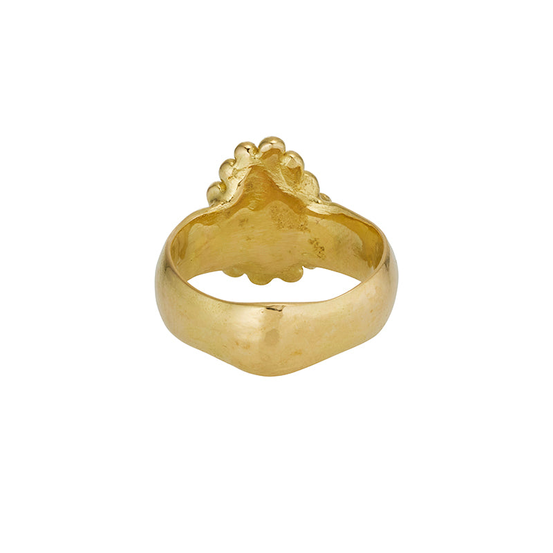Christiaan Ring in Sapphire and Diamond - Solid Gold