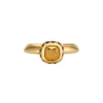 Breguet Ring in Yellow Diamond and Sapphire - Solid Gold