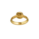 Breguet Ring in Yellow Diamond and Sapphire - Solid Gold