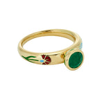 Viriditas Ring in Emerald - 18K Solid Gold