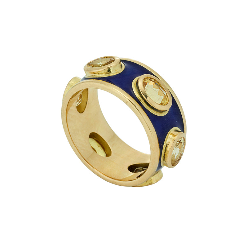 Karanfil Ring in Citrine - Solid Gold