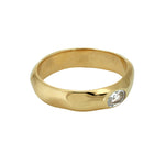 Tac Ring in White Sapphire - Solid Gold