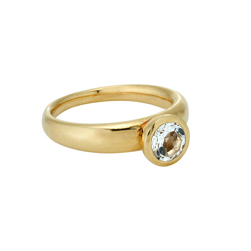 Viriditas Ring in Topaz - 18K Solid Gold